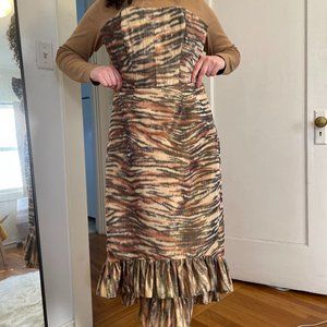 Vintage Betsy Johnson Tiger Print Mini-Merm Dress!